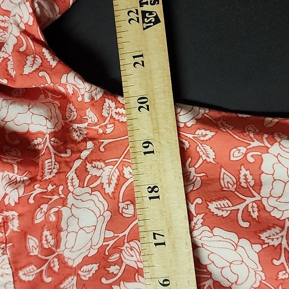 Madison Mathews High Waisted Floral Peach sz Large - Picture 10 of 10